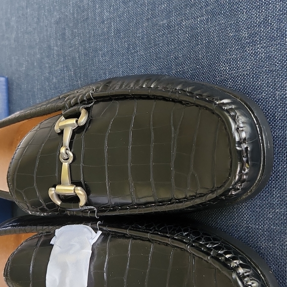 NIB Mens Easy Strider Timeless Classy Comfort Loafer Shoes Black Croc Size 10 - Picture 5 of 16